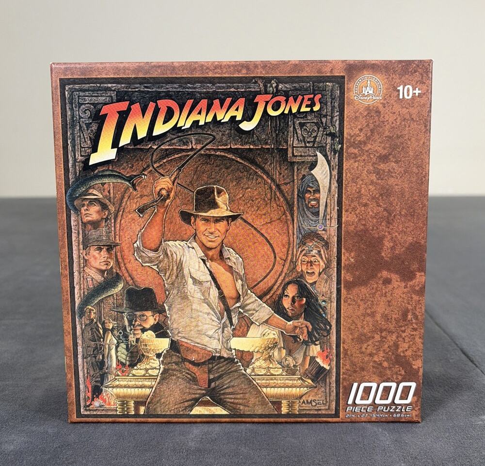 New Indiana Jones Disney Parks 1000 Piece Puzzle 21.4"x 27" Benefits Charity